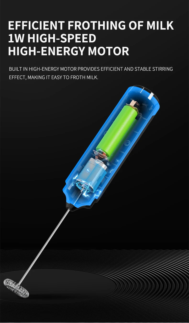 Espumador de leite elétrico de mão para espuma