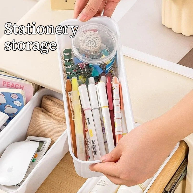 Stackable Rectangular Storage Box for Drawers and Wardrobes