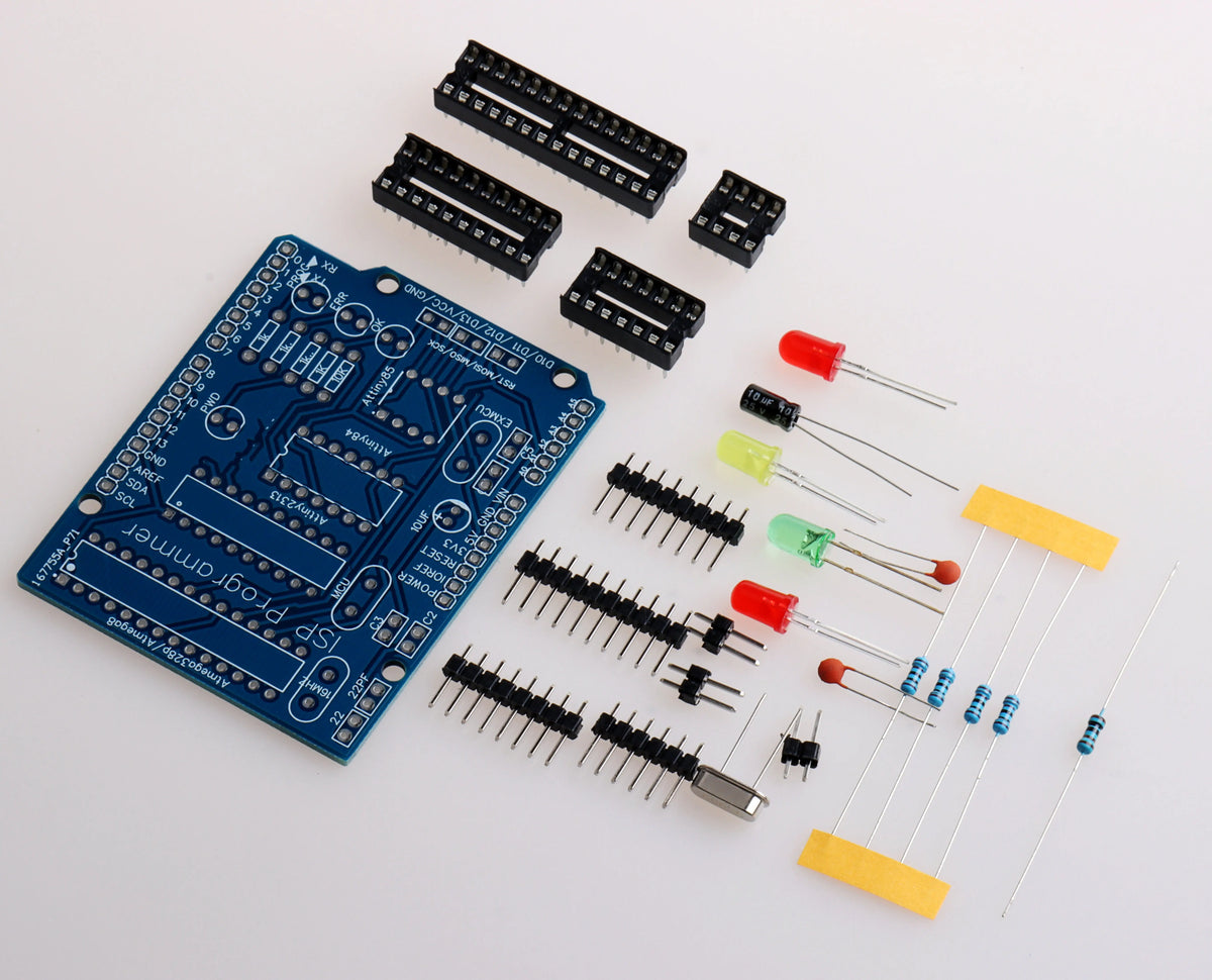 Conjunto de microcontroladores AVR DIP - ATtiny13A, ATtiny85, ATmega328P