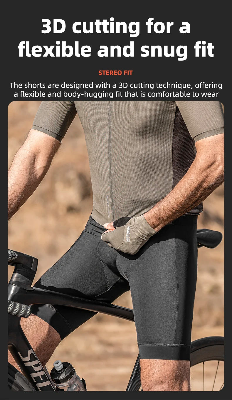 Men’s Cycling Shorts with Pockets Breathable Quick-Dry Anti-Slip Grip