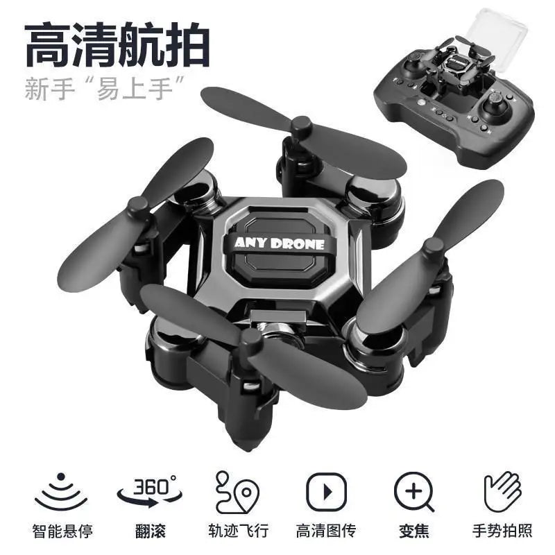 Mouchový dron, mini skládací dron, letecká kamera dron, studentská dálkově ovládaná helikoptéra, malá hračka