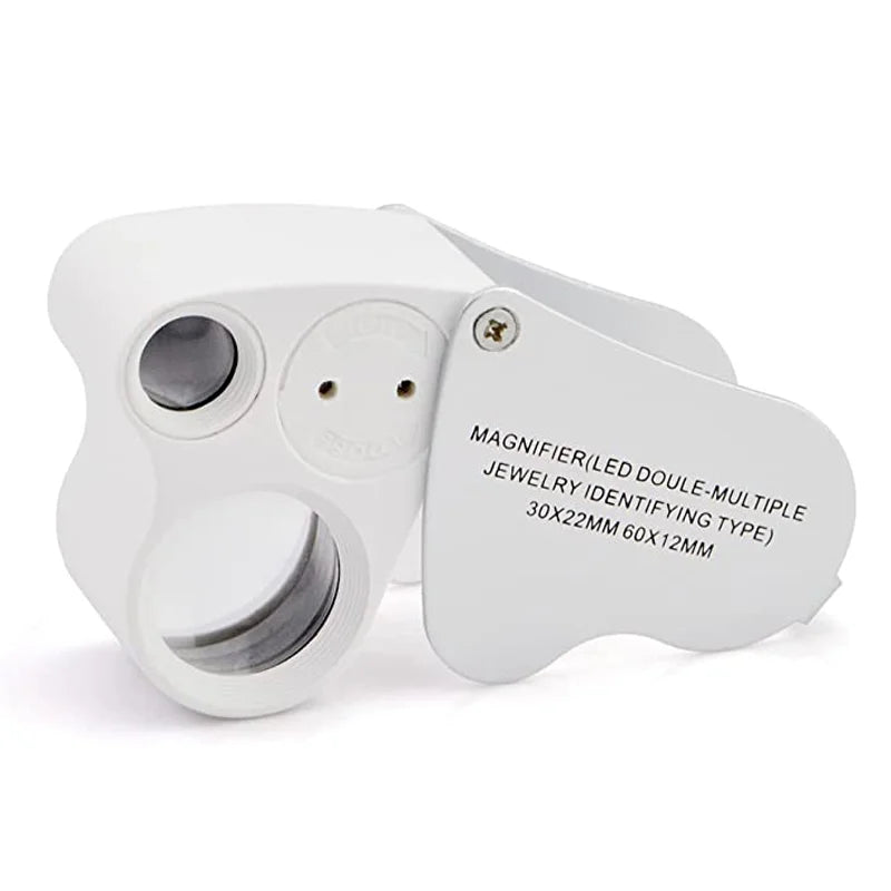 Folding Illuminated Jewellery Loupe