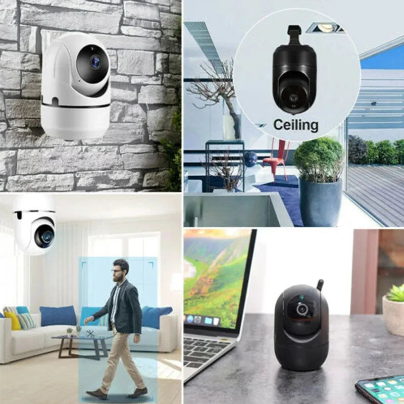 Indoor Wi-Fi Pan-and-Tilt Camera with Tracking & Card Options