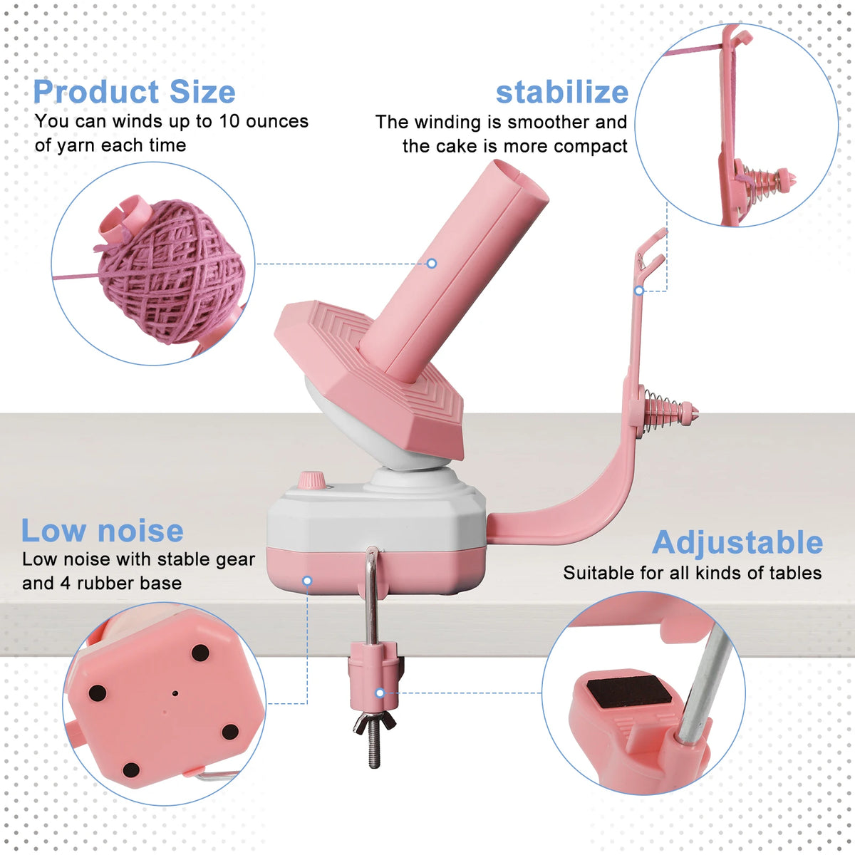 Electric Yarn Winder with Variable Speed