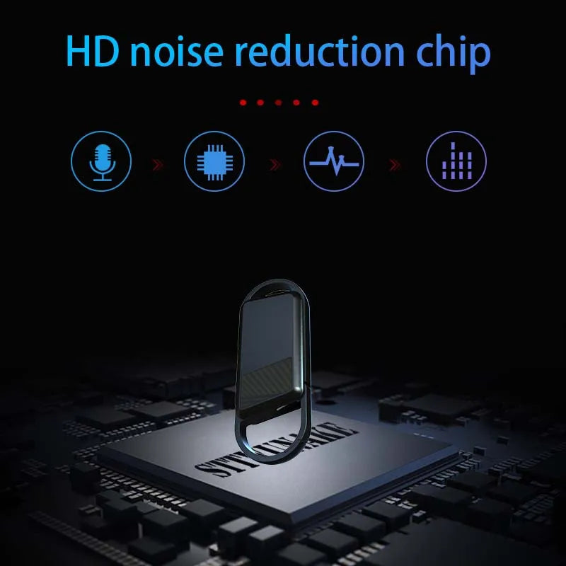 Mini Voice Activated Recorder Digital Audio Recording Keychain Device Wearable Sound Professional Micro Dictaphone 