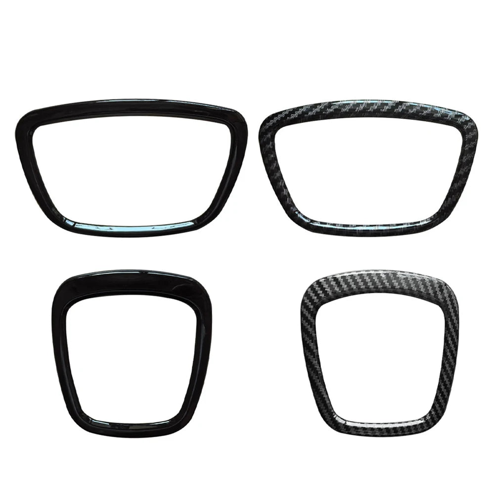 Carbon Fiber Steering Wheel Trim Cover for Audi Models