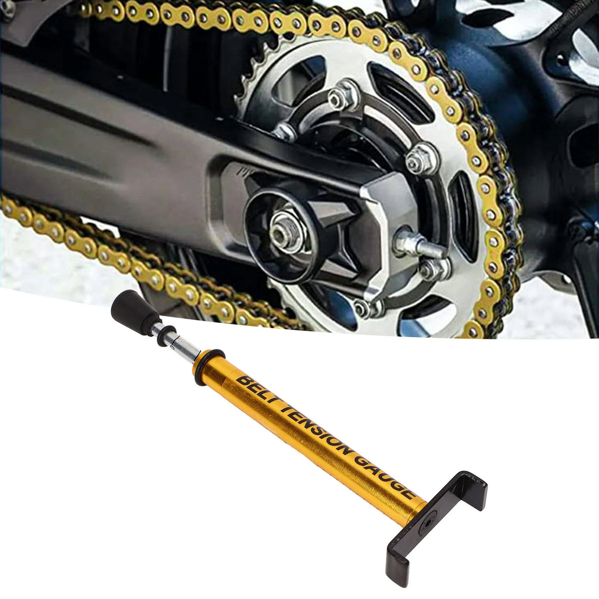 10 lb motorsykkelbeltedefleksjonsmåler