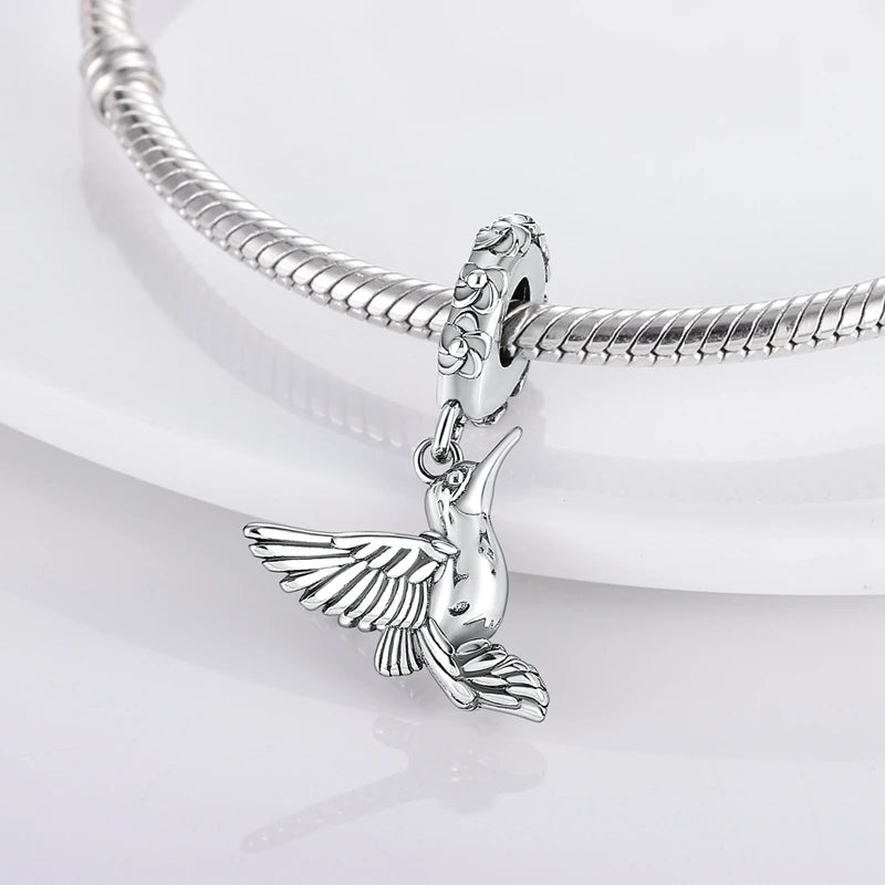 Sterling Silver Firefly Bee Butterfly Hummingbird Charms