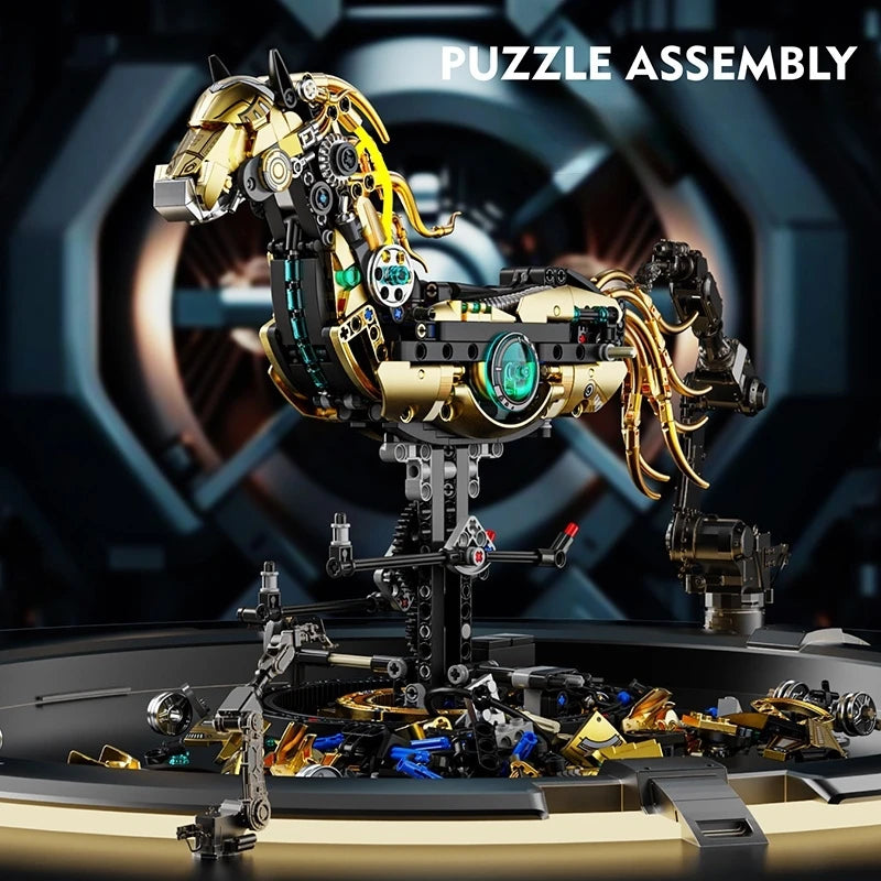 Mechanical Horse Building Kit - 1055 Pieces
