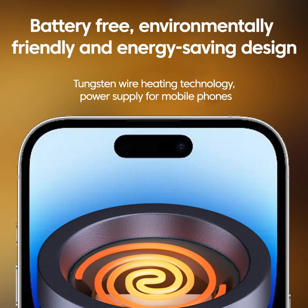 Type-C Mobile Cigarette Lighter Air Blowing Cigarette Lighter Outdoor Safety Portable Mini Cigarette Lighting Artifact 