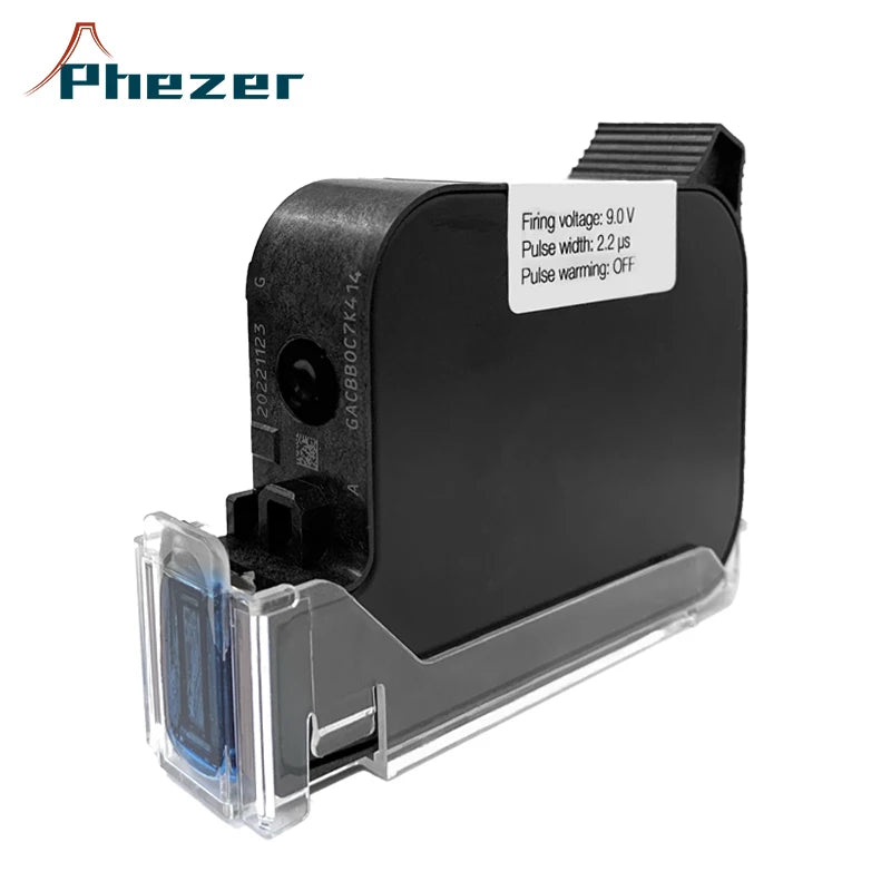 Phezer Quick-Dry Sort Blækpatron 12,7 mm til Håndholdte Inkjetprintere