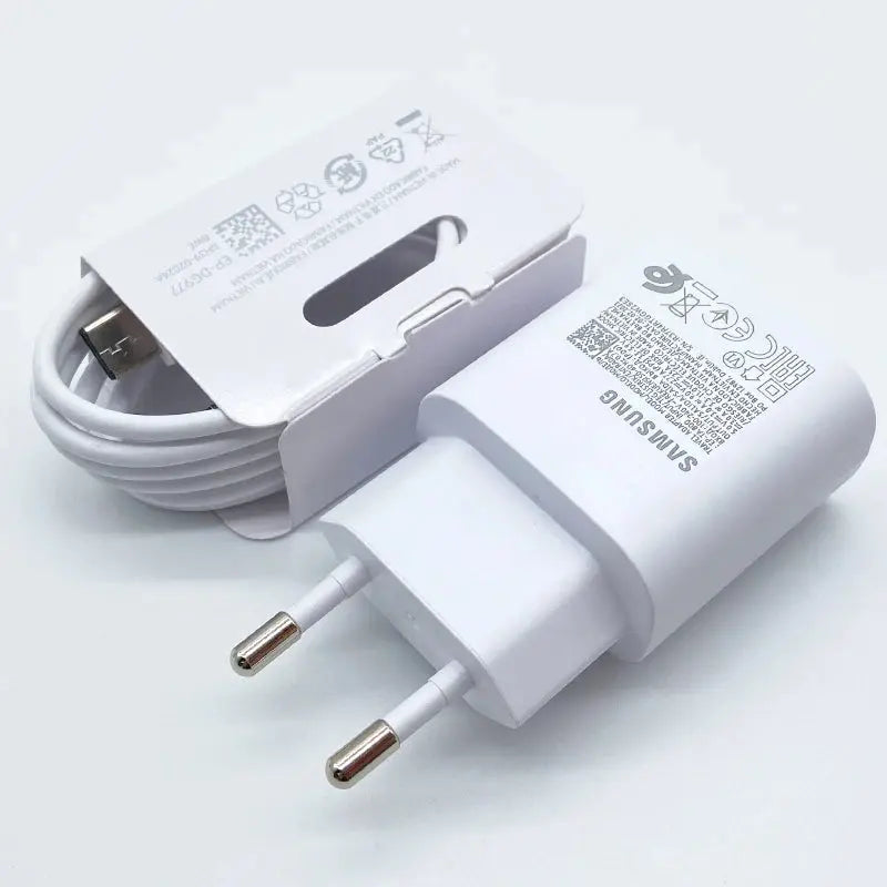 Samsung S24 25W Super Fast Charger PD Usb Type C Adapter Cargador For Samsung Galaxy S23 S22 Plus S21 ultra FE A55 A35 M55 A54 - Spy-shop.com