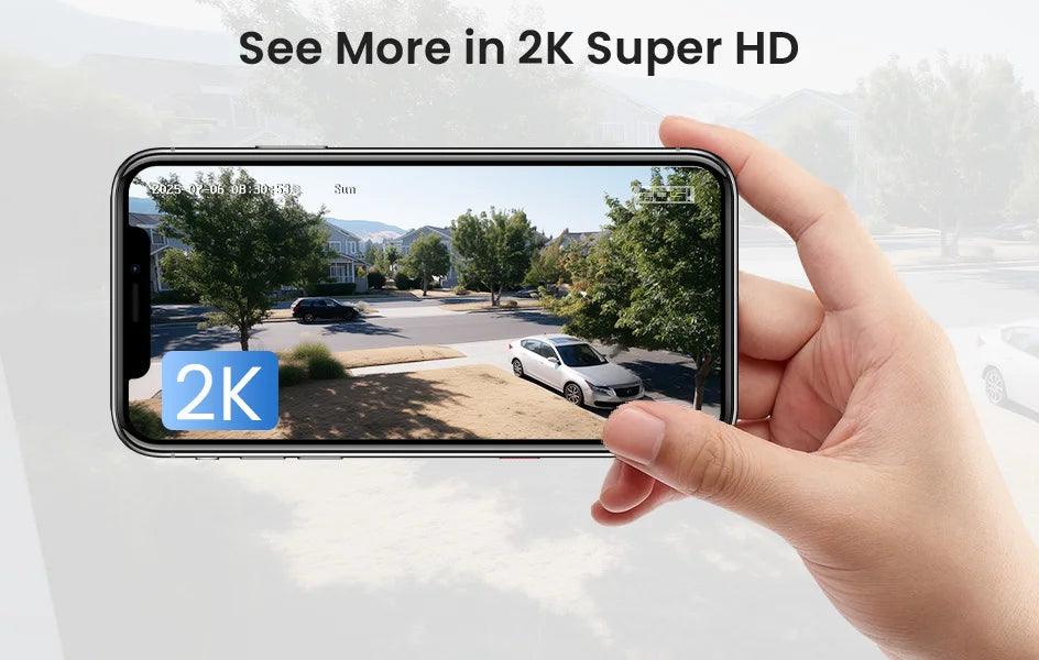 ZOSI C680 2K Window Security Camera with Full-Color Night Vision