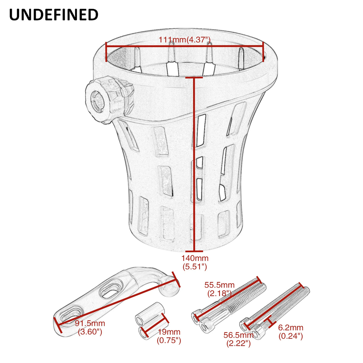 Motorcycle Perch-Mount Cup Holder, Style Options