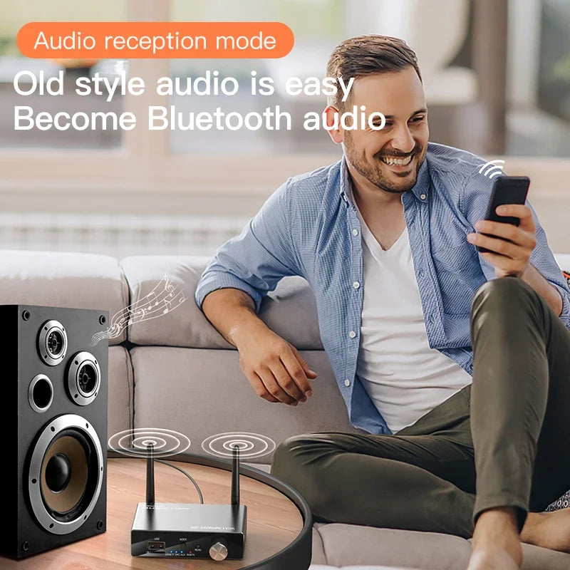  Transmisor y receptor de audio Bluetooth con control remoto