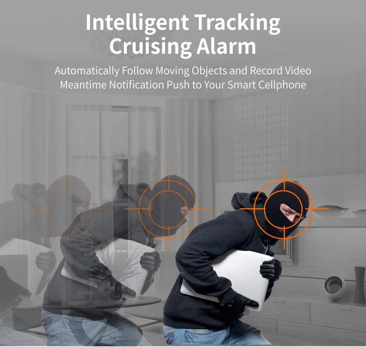 Indoor Wi-Fi Pan-and-Tilt Camera with Tracking & Card Options