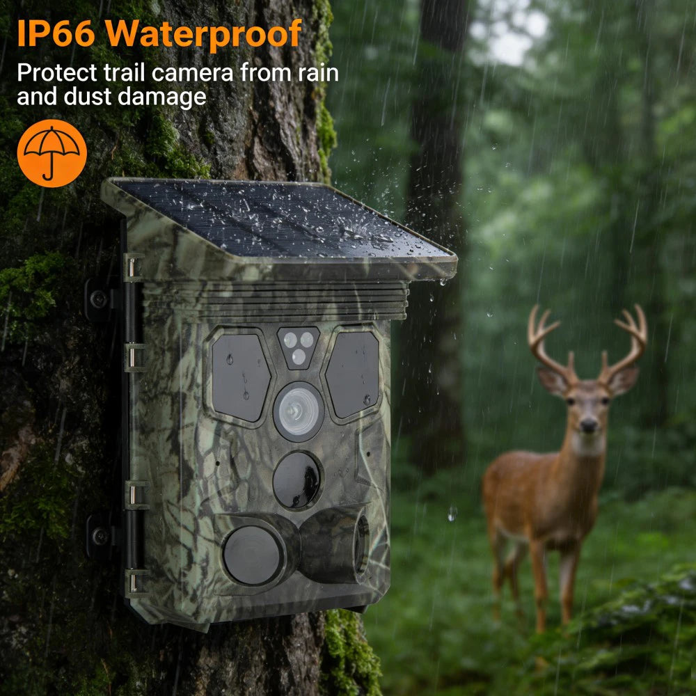 4K 50MP WiFi Trail Camera with 940NM Night Vision