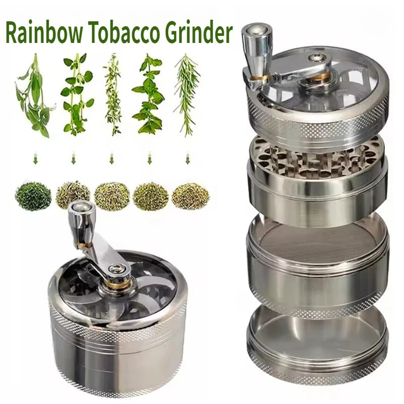 Manual Metal Spice Grinder, Black or Silver