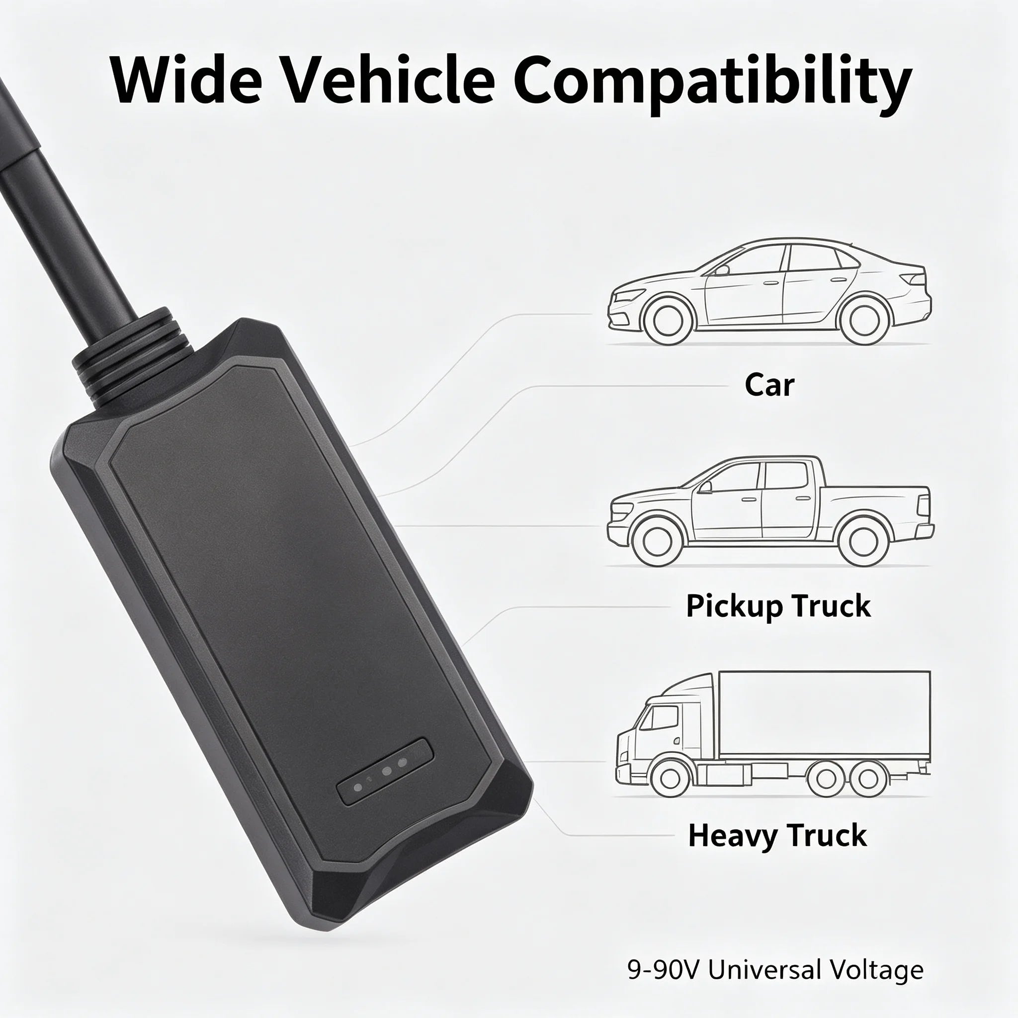 Traceur GPS pour voiture 2G GSM Dispositif de suivi automobile G17 Anti-vol Alarme anticollision/g- pas? Vibrationnel Gestion de flotte Batterie intégrée