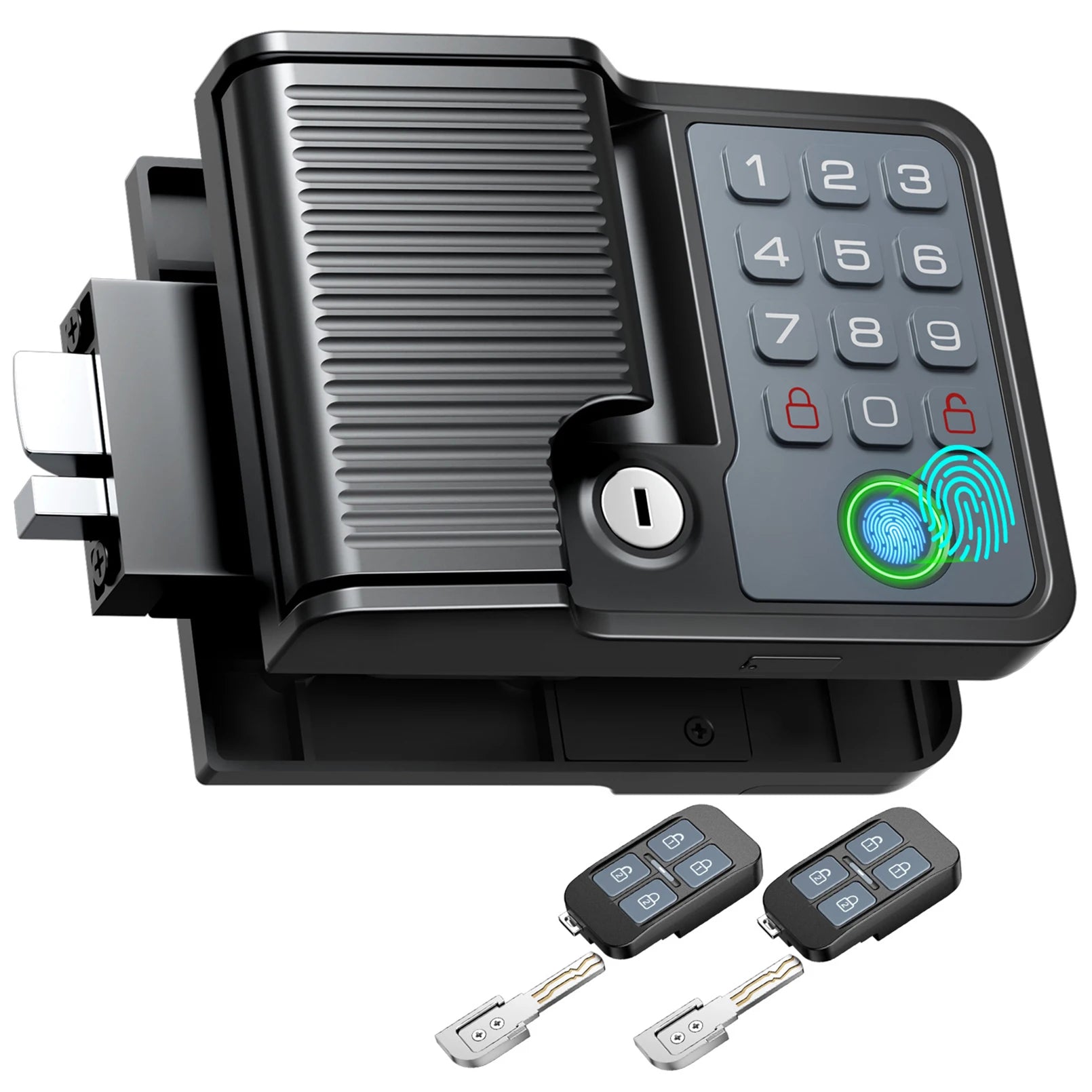 Smart RV Door Lock with Fingerprint, Keypad Remote & Weatherproof Metal