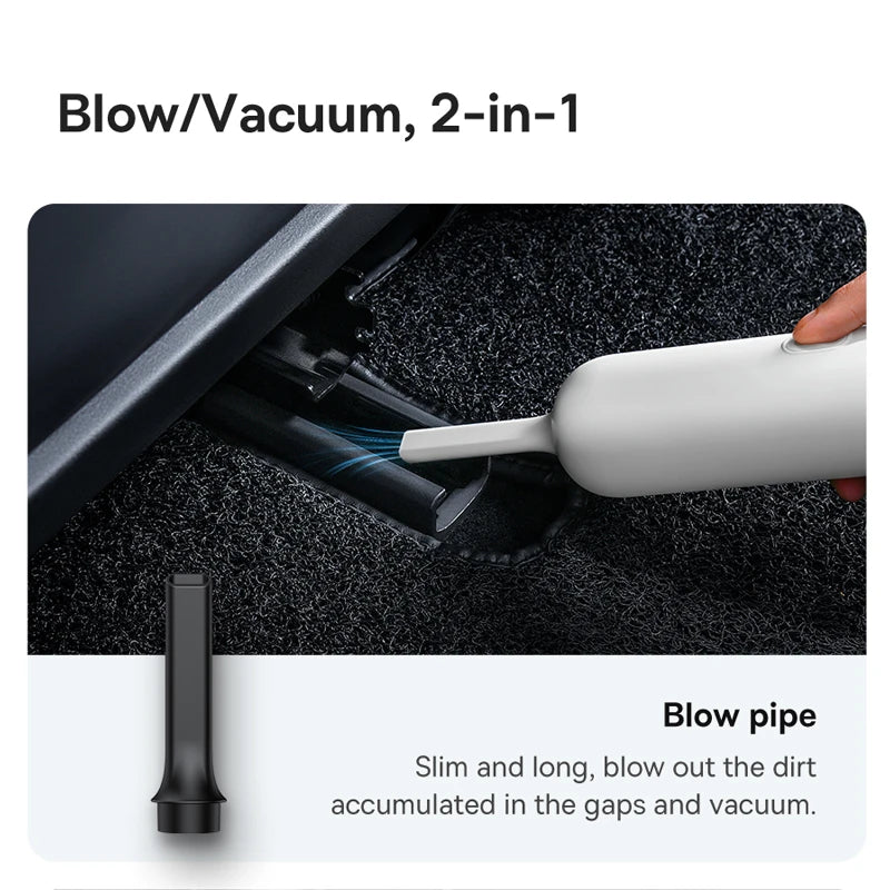 6000Pa Cordless Handheld Vacuum for Car & Home Cleaning