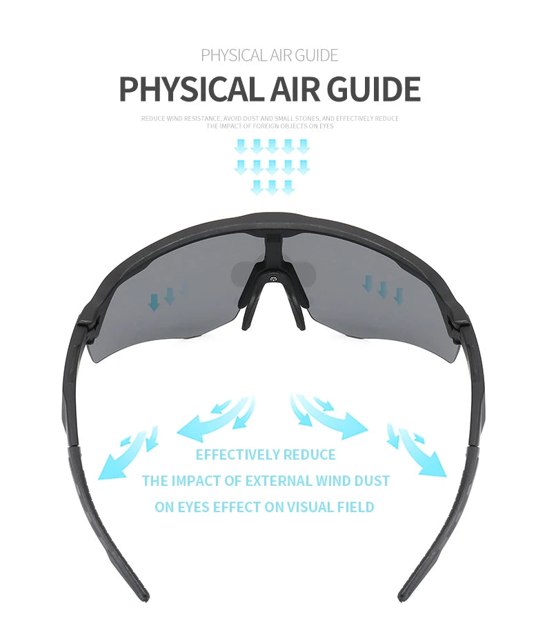 SEAMETAL Photochromic Sunglasses Anti-Glare Polarized Sun Glasses Anti-UV Eyeglasses Day/Night Driving Goggles Non-Slip Nose Pad