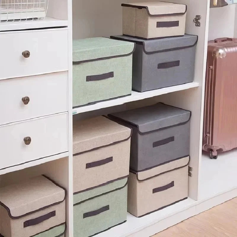Folding Fabric Storage Box, Size and Colour Options