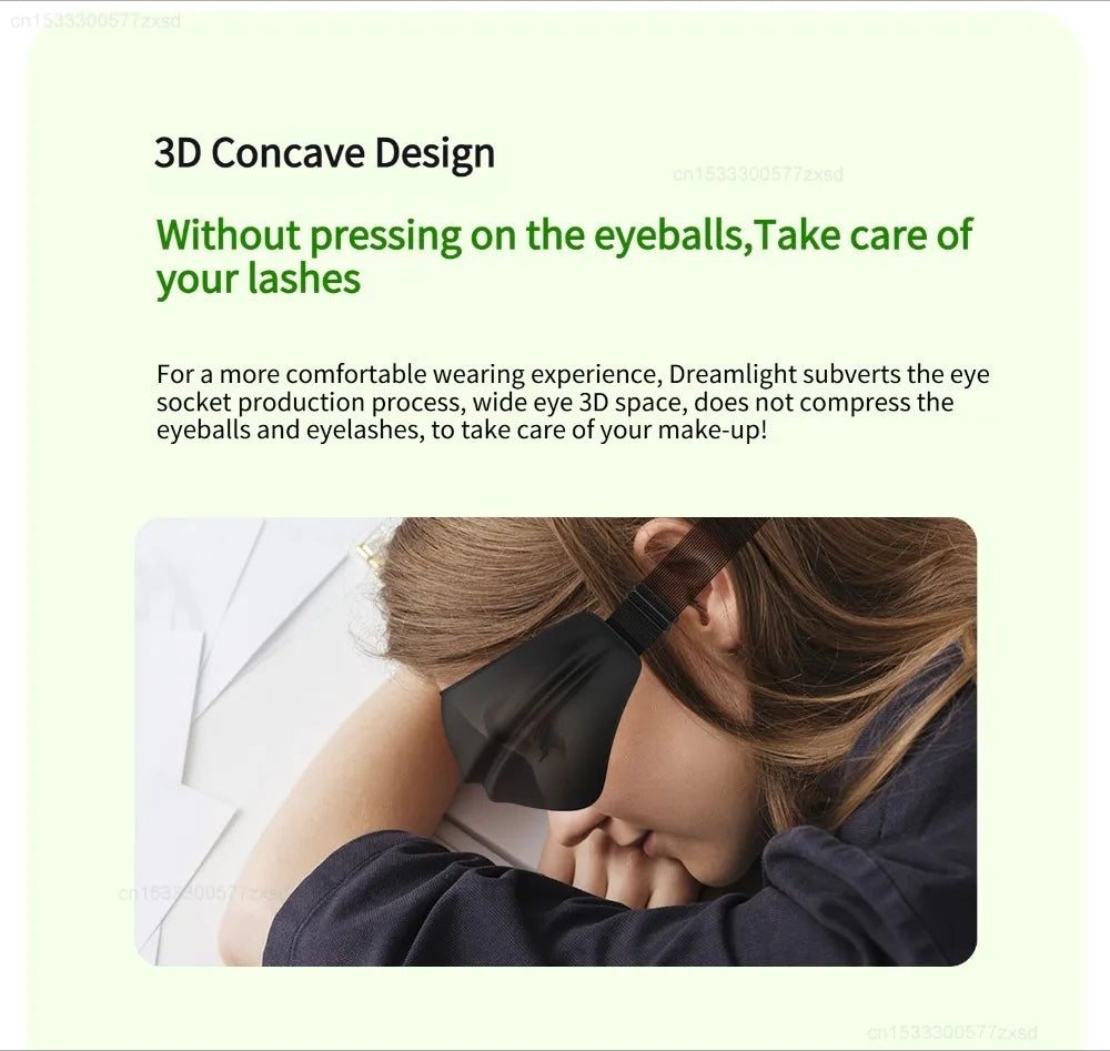 Xiaomi Dreamlight 4S Eye Mask Sleep 3D Stereoscopic Sleep Aid for Men Women Adult for Sleeping Block Out Light Travel Blindfold 