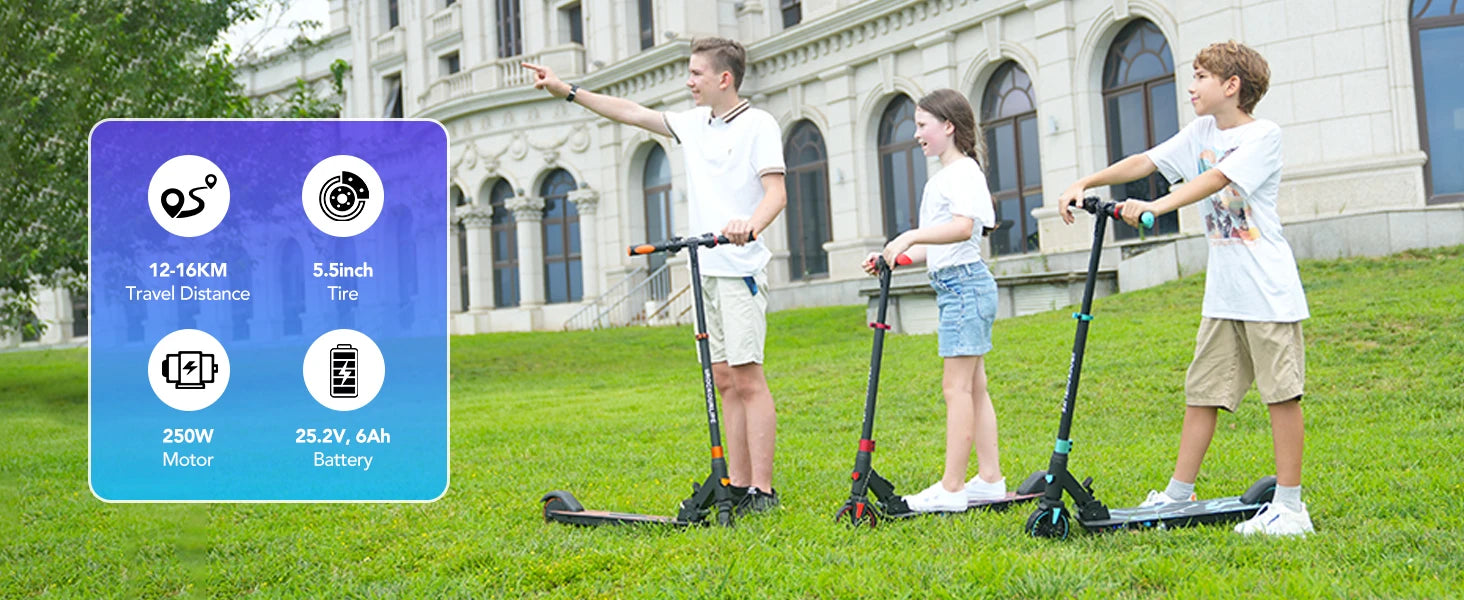 Elektrická kolobežka RCB Kids R15 s nastaviteľnou výškou