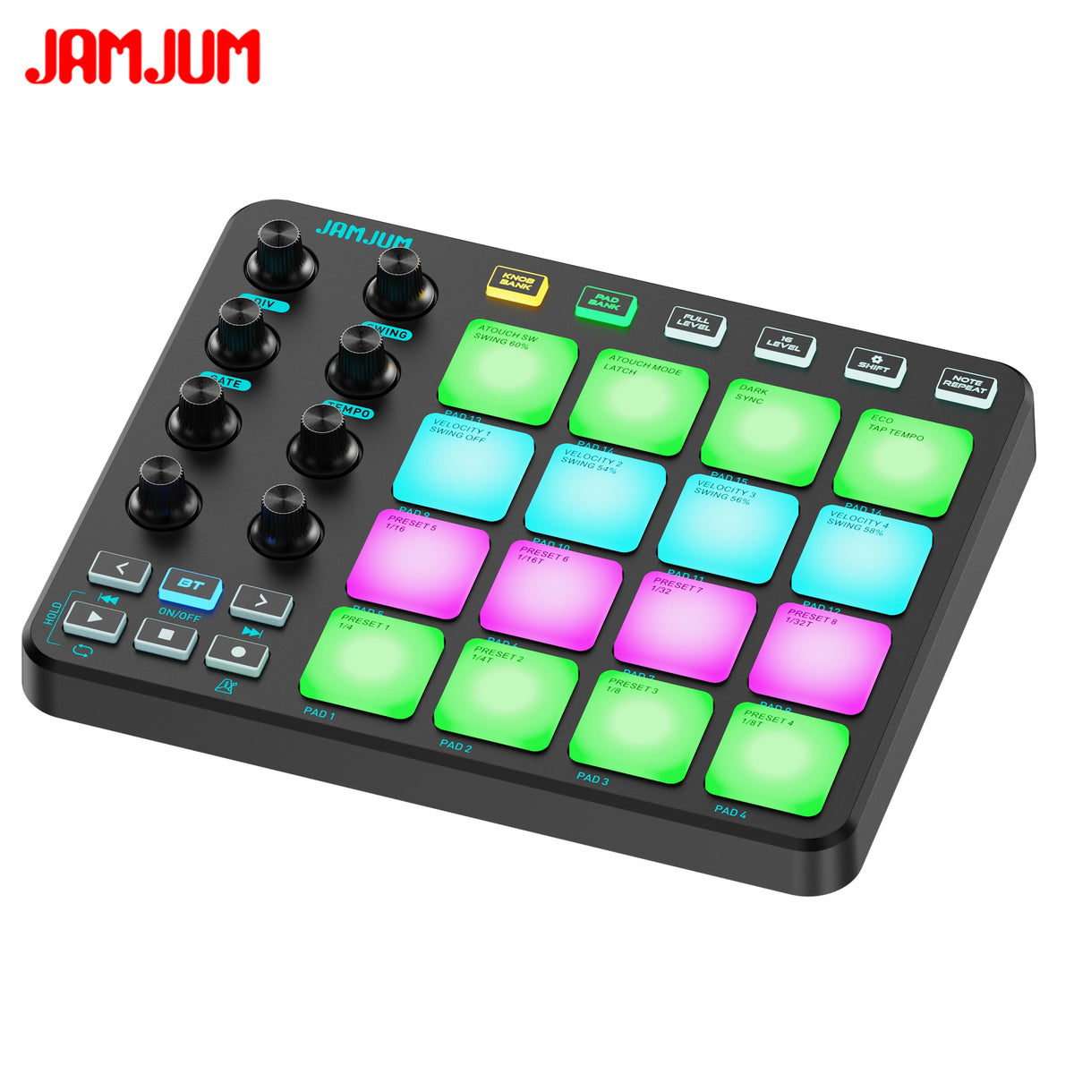 JP-1 Wireless MIDI Pad Controller