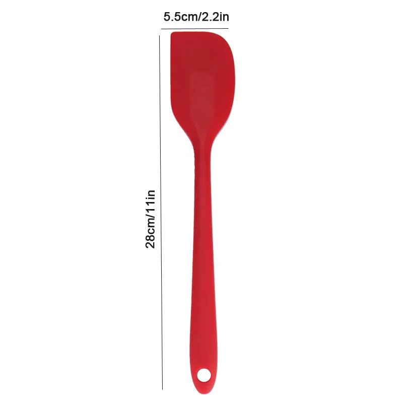 Silicone cream spatula Non-stick butter spatula Heat-resistant kitchen baking tools DIY cake baking tools 