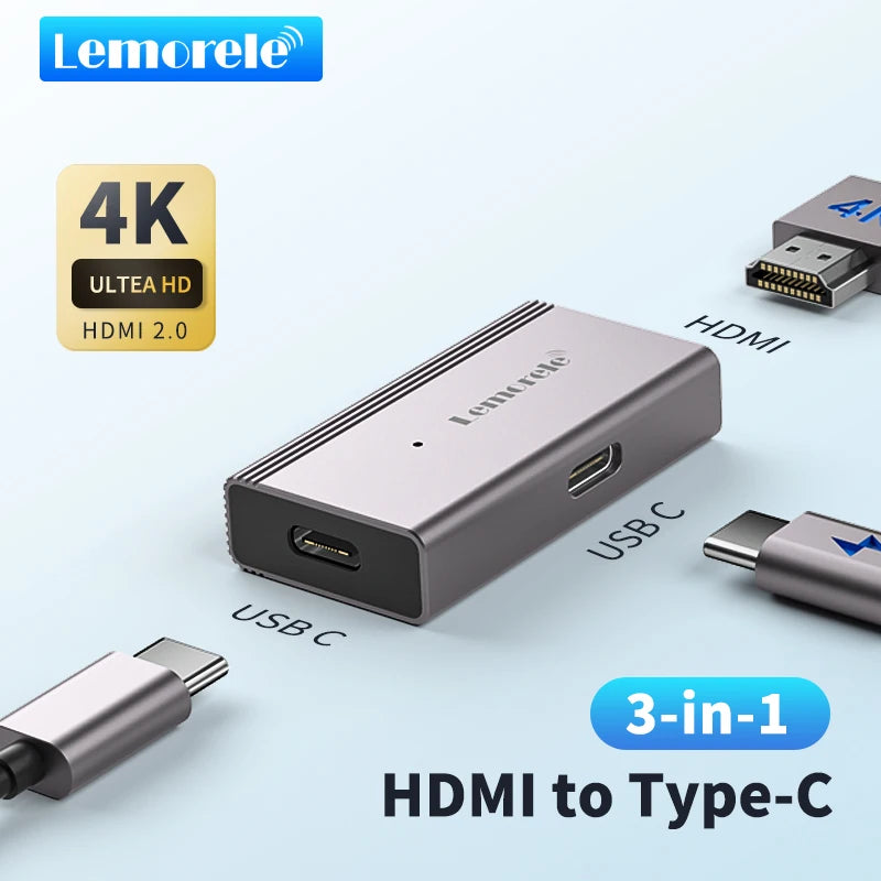 HDMI-auf-USB-C-Adapter für AR-Brillen, 4K-Videoausgabe