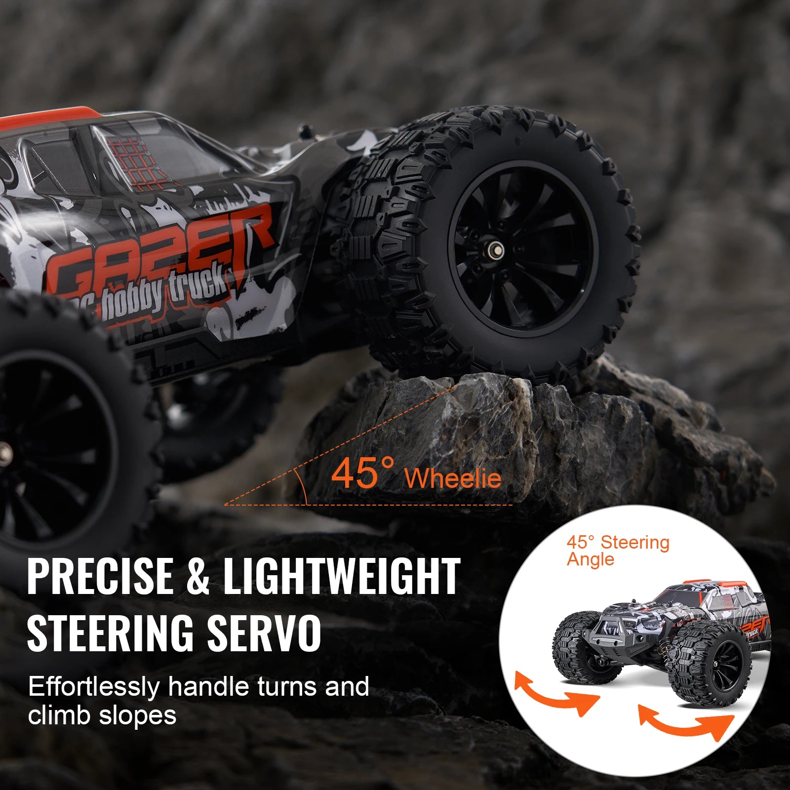 1:14 4WD RC Off-Road Lastbil 38KM/H Höghastighets Driftingbil