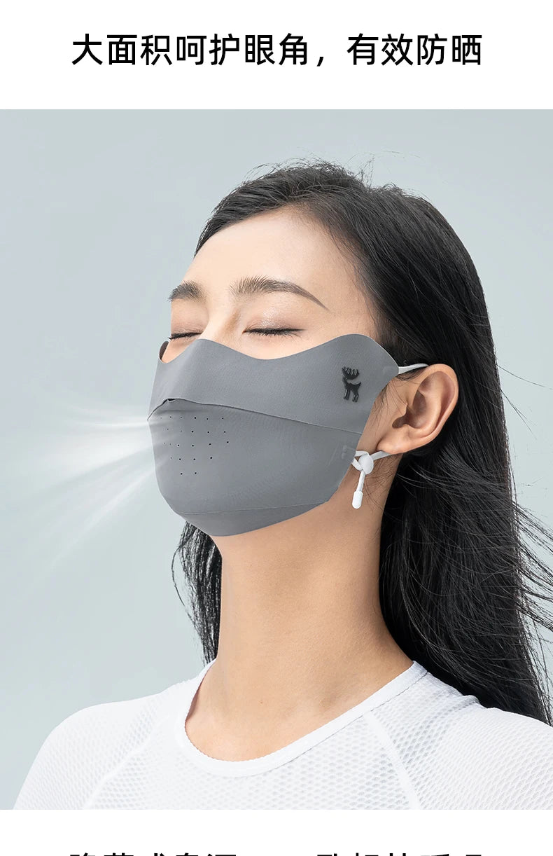 Ice Silk UV Protection Face Mask for Summer Outdoor Sport
