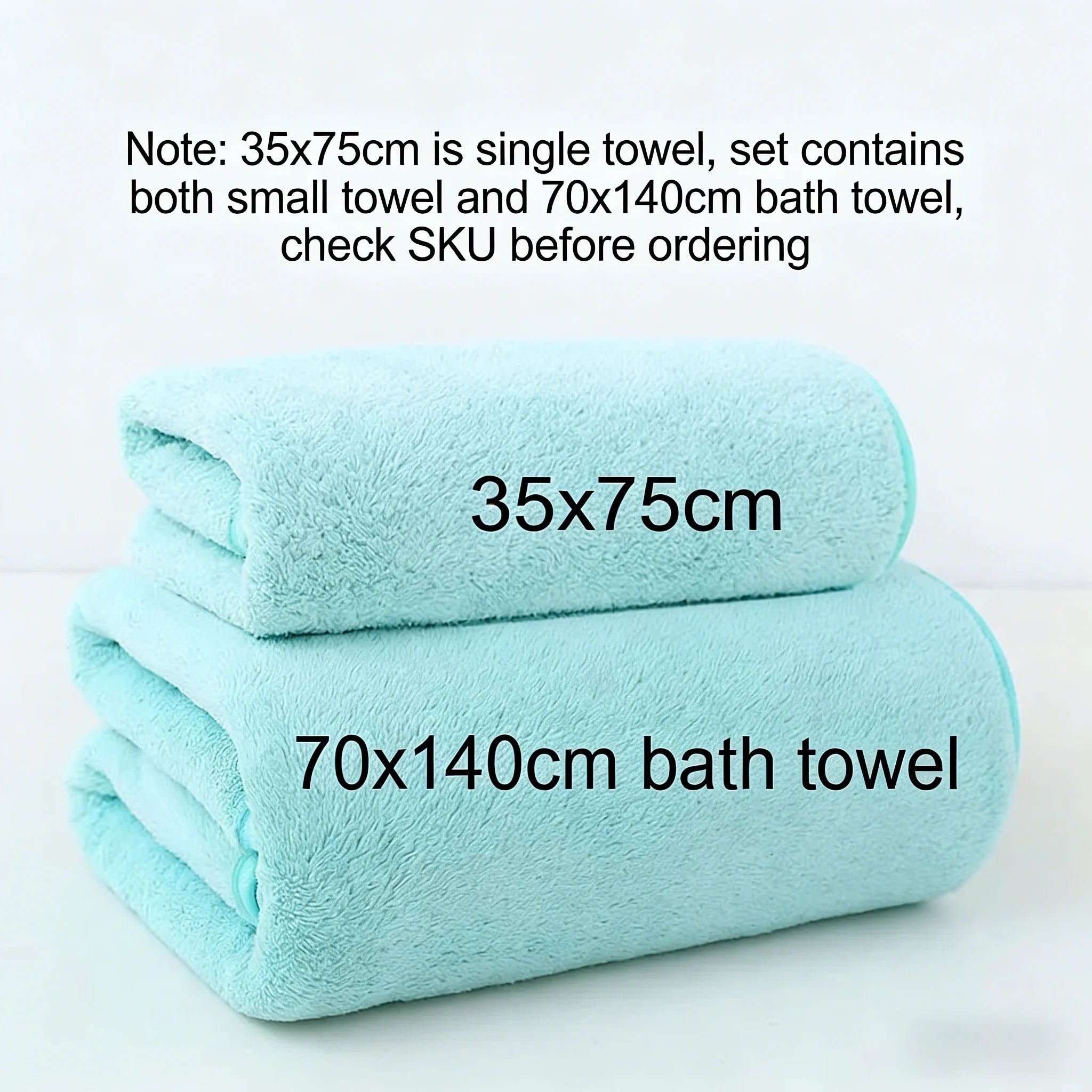 Conjunto de Toalhas de Coral Fleece, Toalhas Macias e Absorventes para Banho e Rosto