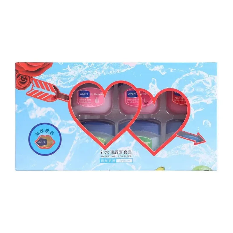 4/6/8pcs Moisturizing Lip Balm Set Whitening Moisturizing Base Natural Plant Base Moisturizing Crack Lip Care Jelly Moisturizer 