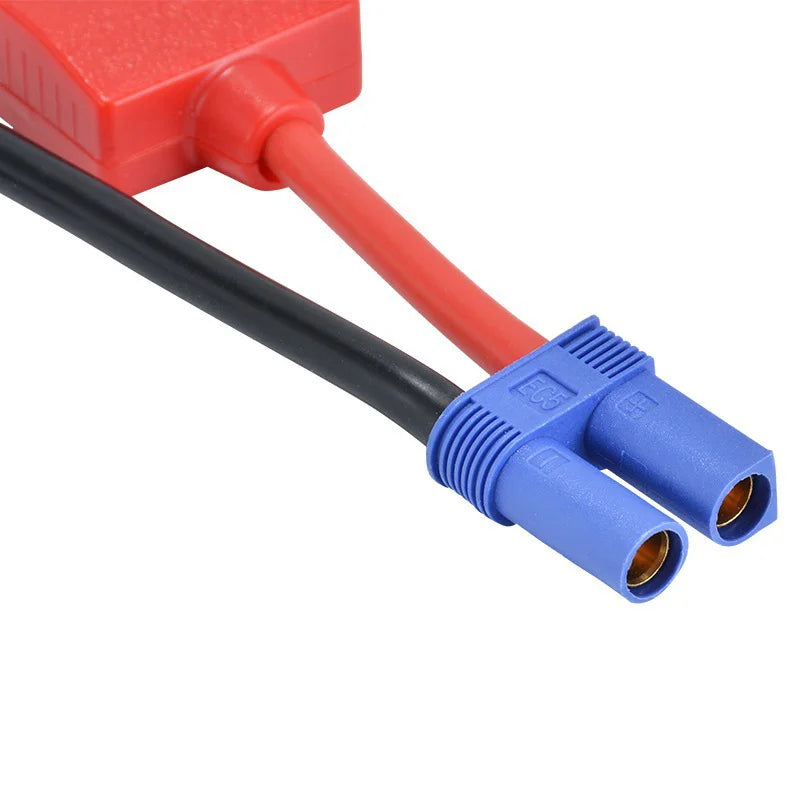 12 V startkabel med klemmer og EC5-stik