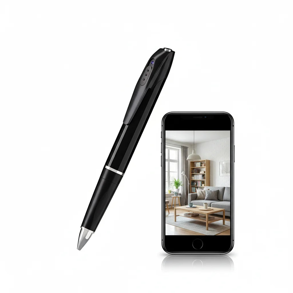 1080P WiFi Pen Camera with Motion Detection & Remote Viewing