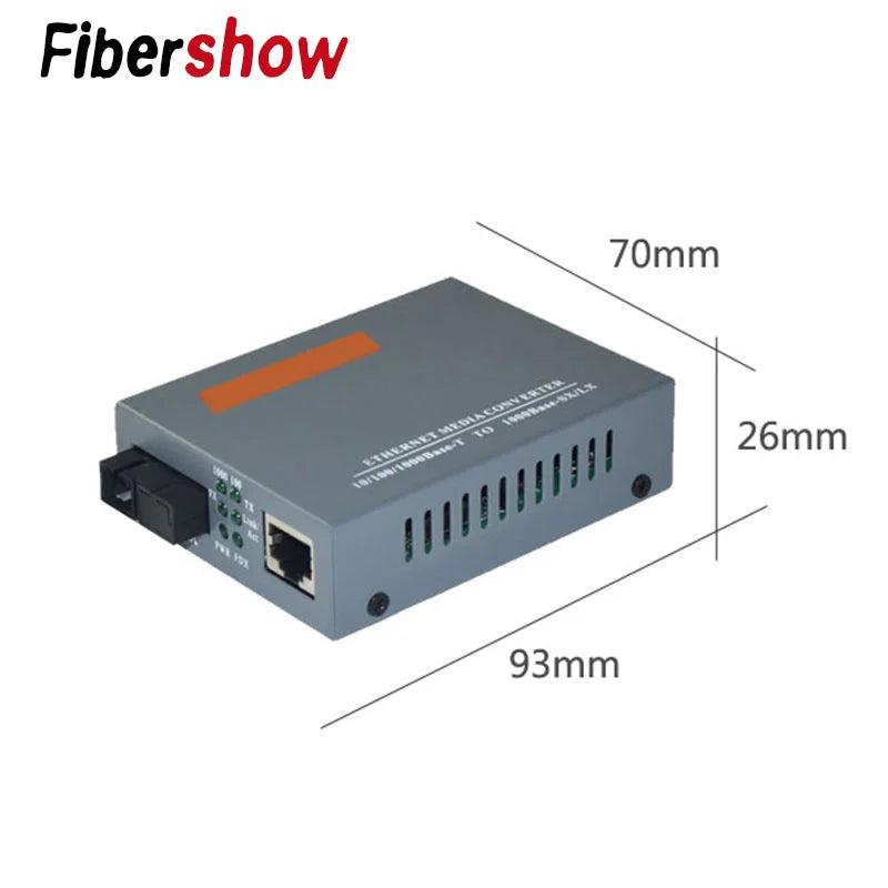 Gigabit Single-Fibre Media Converter Pair, SC/UPC