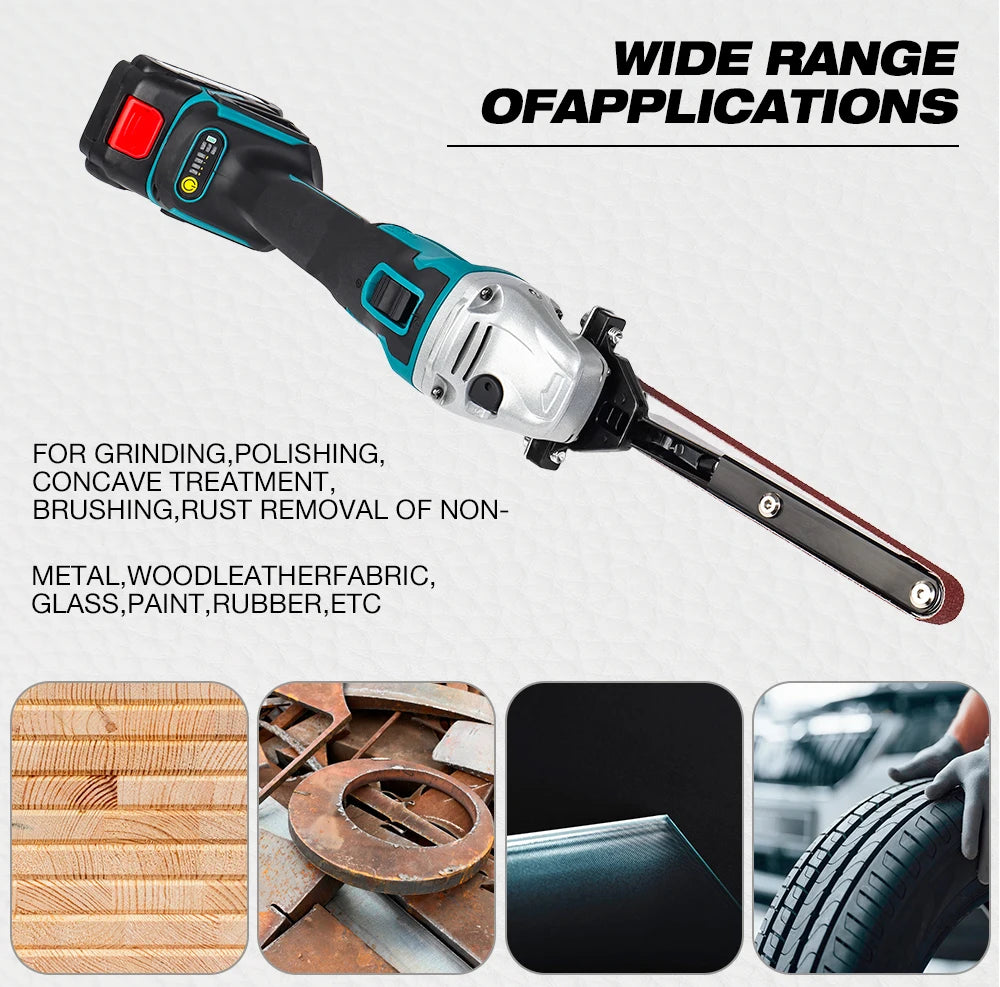Belt-Sander Attachment for Matching Angle Grinders
