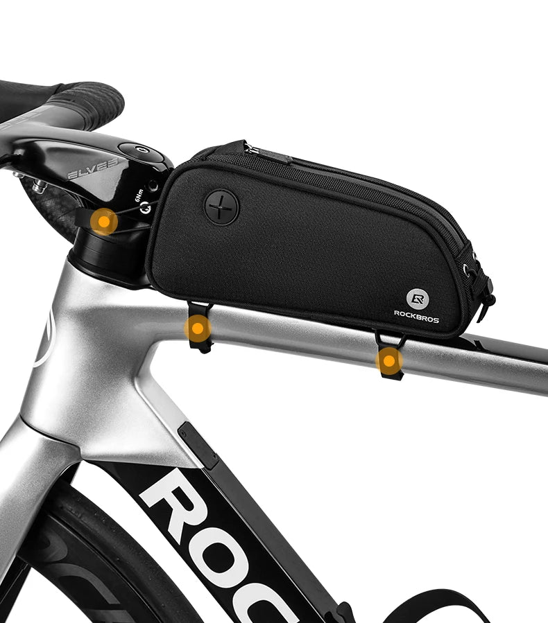 1.3L Bicycle Top Tube Bag with Earphone Port