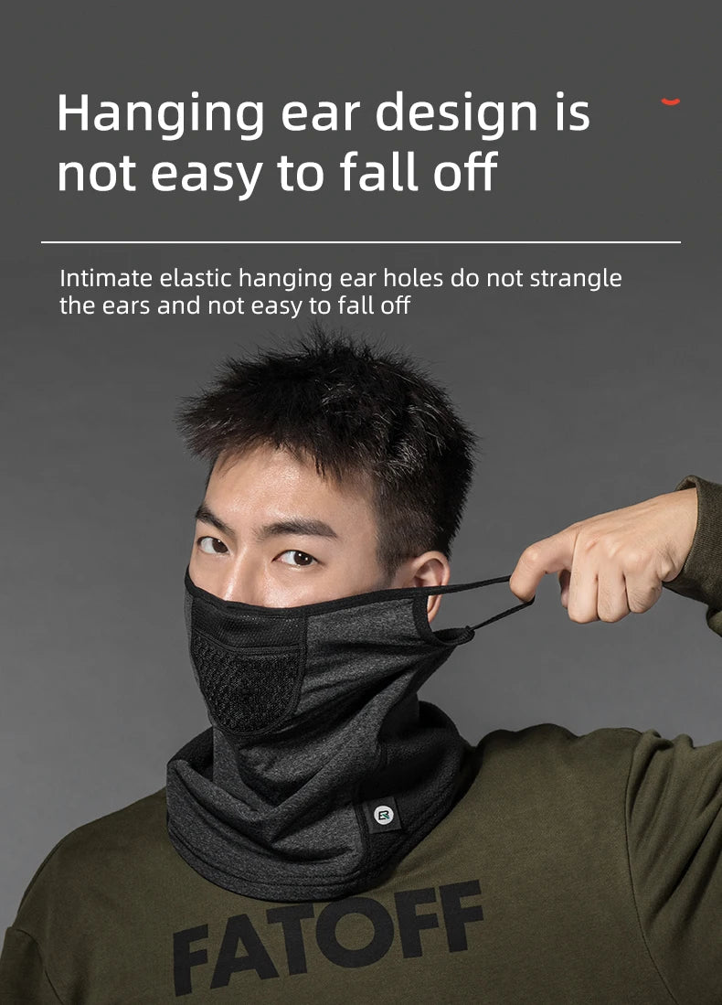Winter Cycling Face Mask Windproof Fleece Thermal Bike Scarf