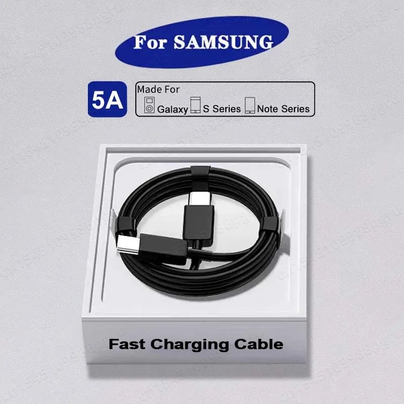 2PCS PD 45W USB C Cable For Samsung Galaxy S20 S21 S22 S23 Ultra Note 10 5G 20 A53 A54 Super Fast Charging USB Type C Data Cable 