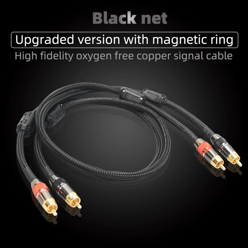 Cablu audio RCA stereo ecranat