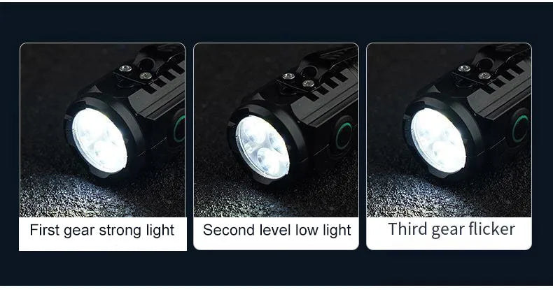 S01 Rechargeable Mini LED Clip Flashlight