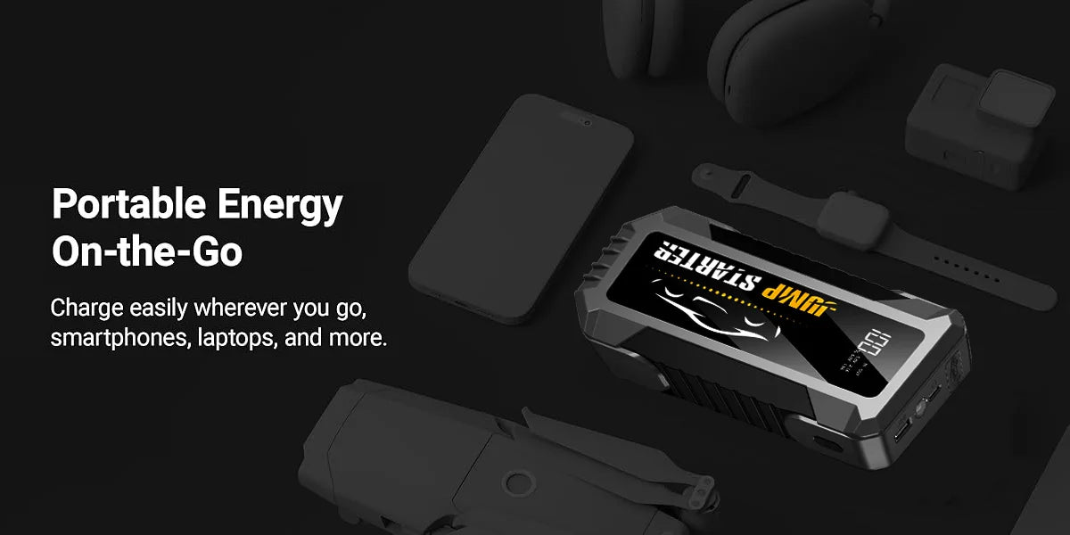 Car Jump Starter 7000A 29800mAh Battery Pack for 12V Cars