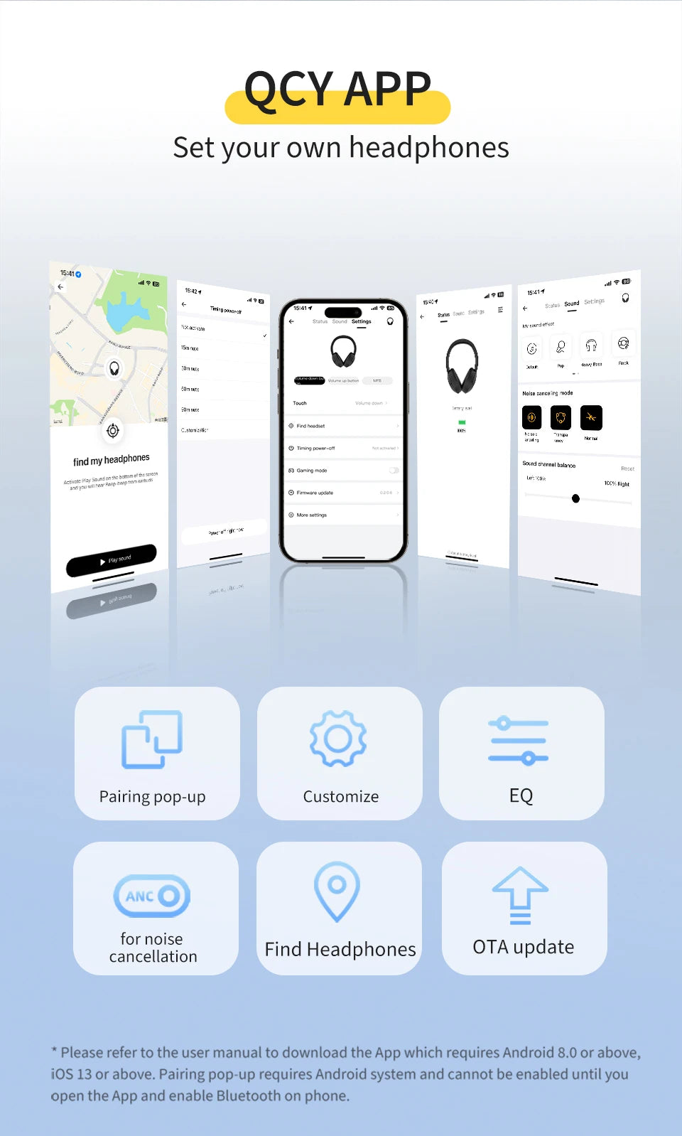 QCY H3 Lite Cuffie Wireless con ANC