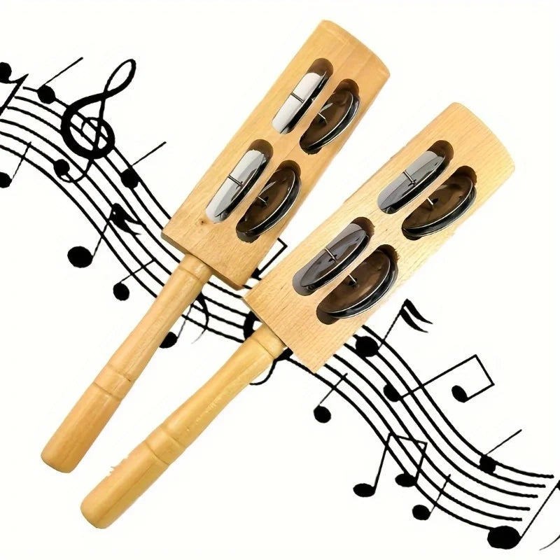 Handrhythmusstäbe aus Metall und Holz
