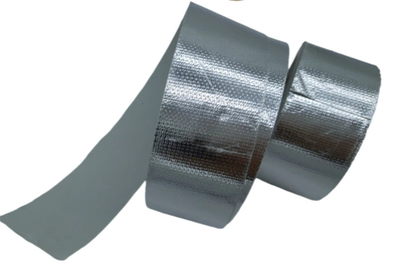 Car Heat Protection Foil Film High Temperature Resistant Fiberglass Aluminum Foil Tape Cloth Self-adhesive Heat Insulation Mat