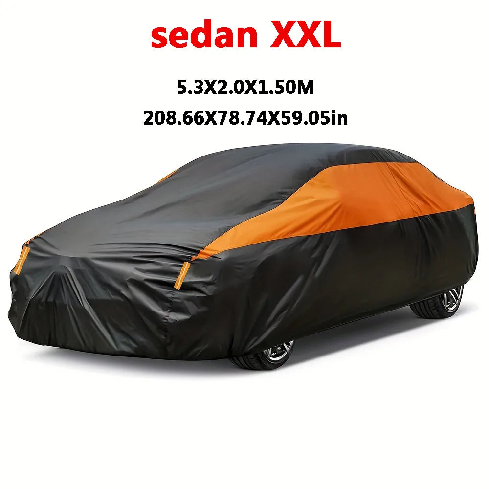 Car Covers Outdoor Waterproof Sun Rain Snow Protection UV Auto Cover Universal SUV/Sedan 190T Car Protective Full Covers 